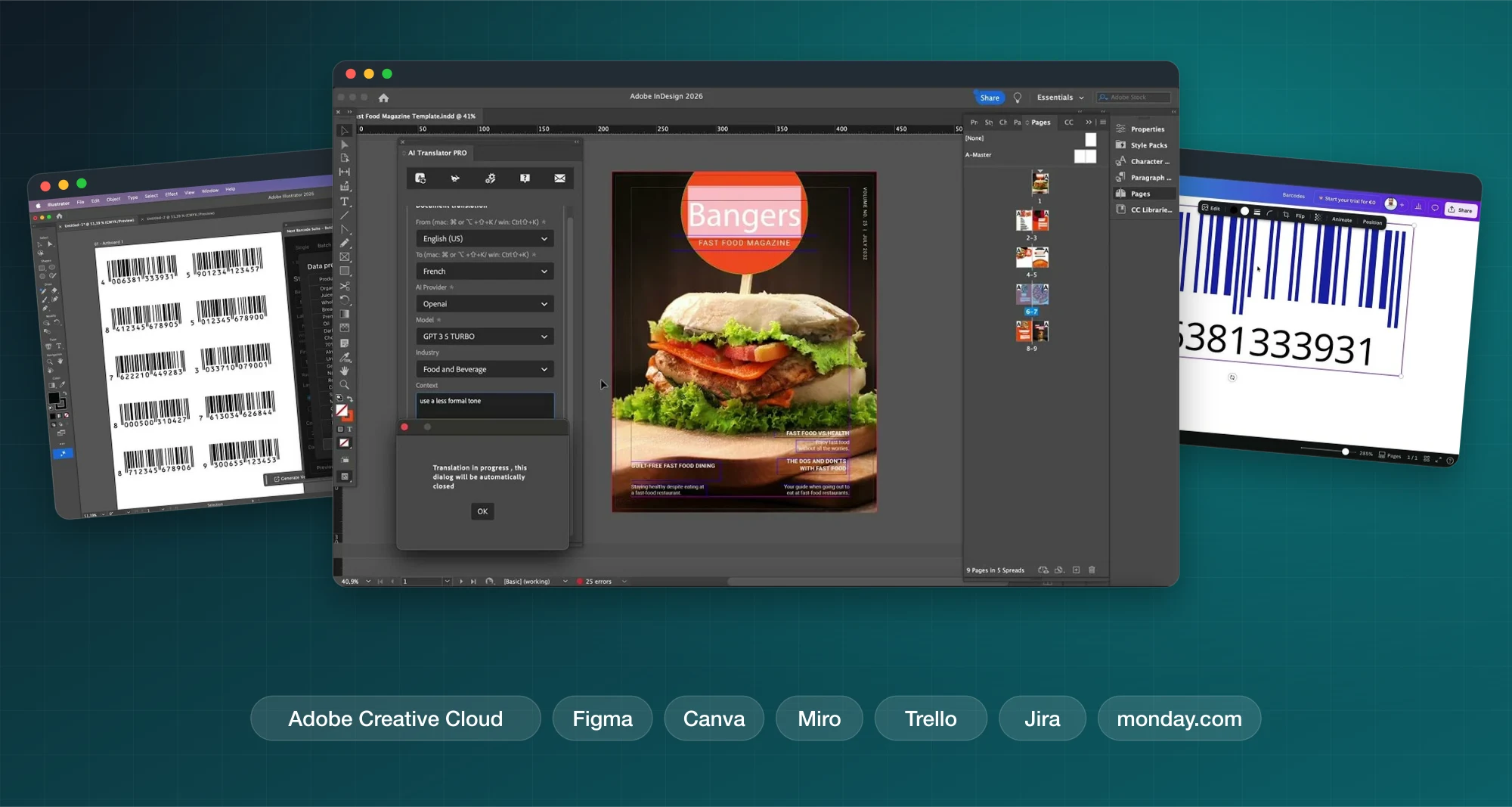 Lingway-Plugins in Adobe InDesign, Illustrator und Canva