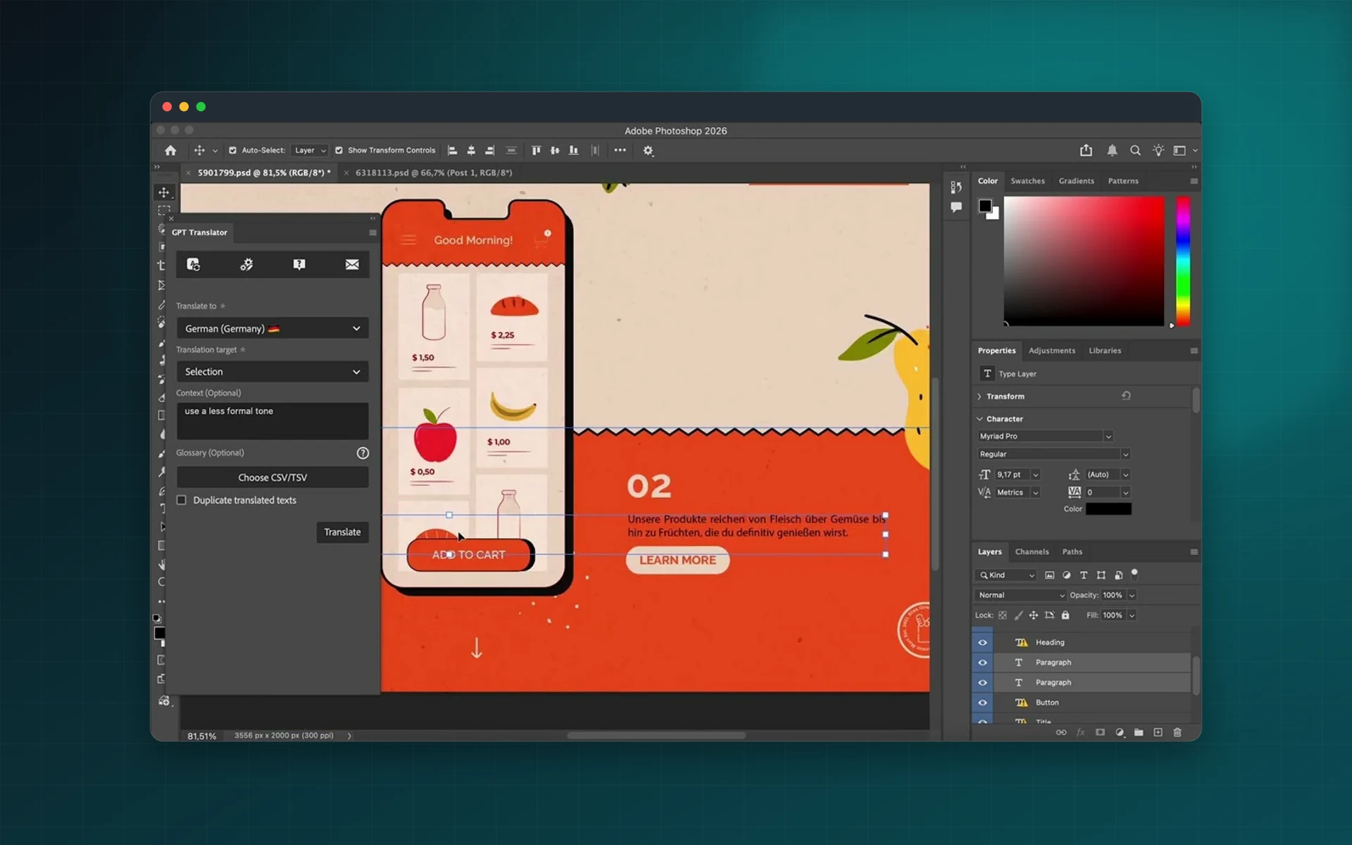 GPT Translator for Adobe Photoshop