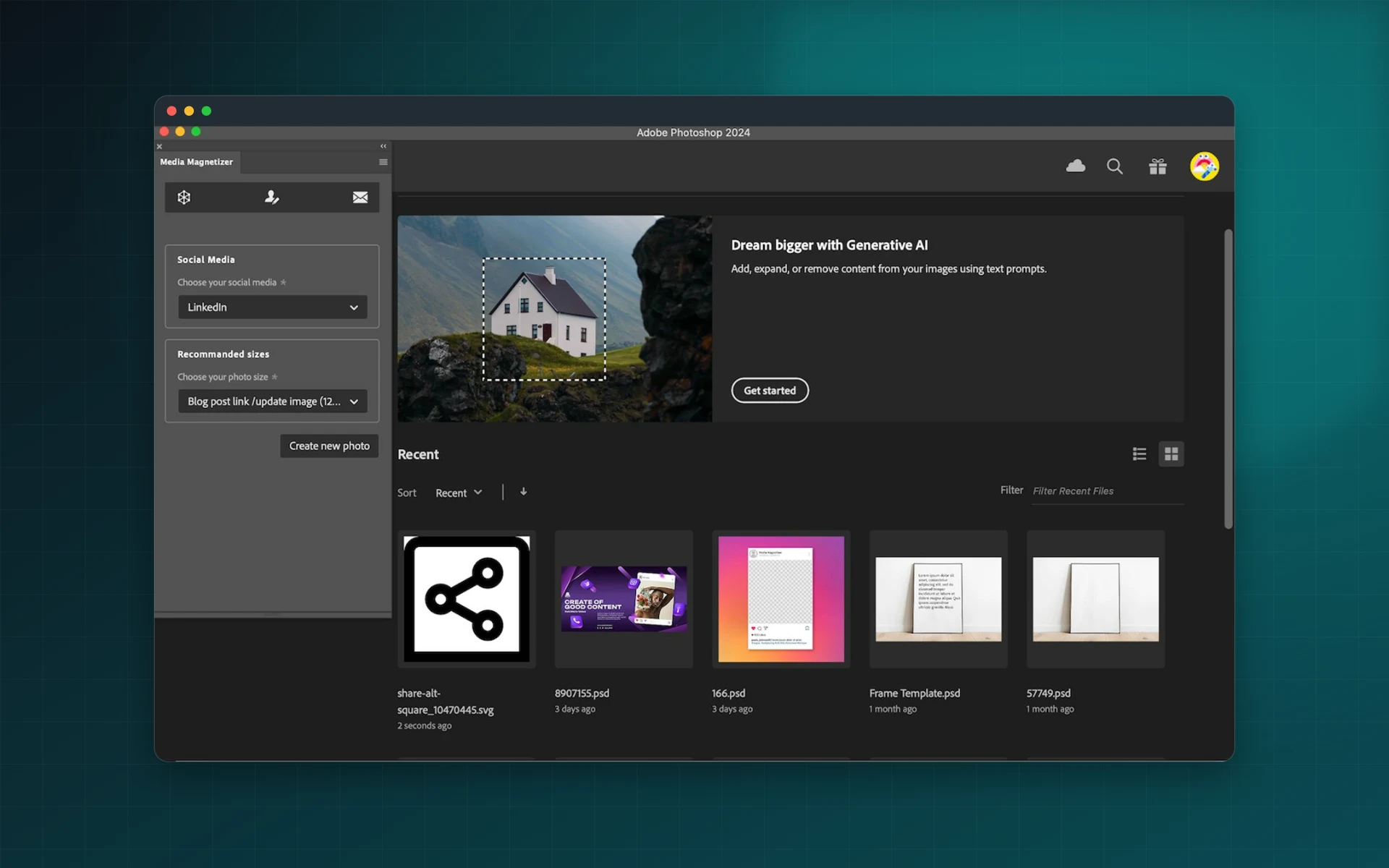 Media Magnetizer for Adobe Photoshop: see it inside the app