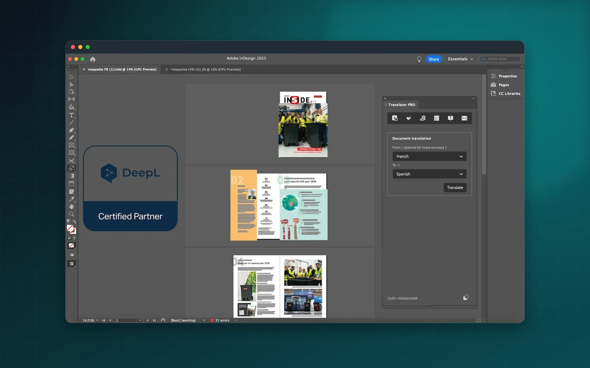 Translator PRO für Adobe InDesign